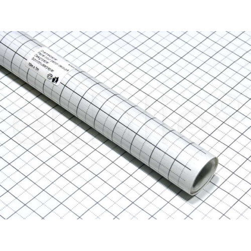 patroonpapier ruit (rol 15 meter) in beschermende doos