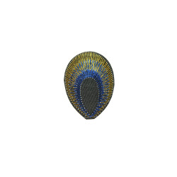 pauwoog patch kobalt blauw goud pauwoog patch kobalt blauw goud