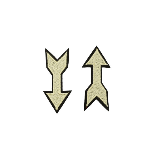 pijl symbool patch 2 stuks