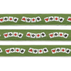 poker sierband groen poker sierband groen