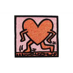 pop-art hart patch roze rood pop-art hart patch roze rood