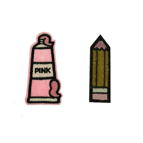 potlood en pink foam patch set