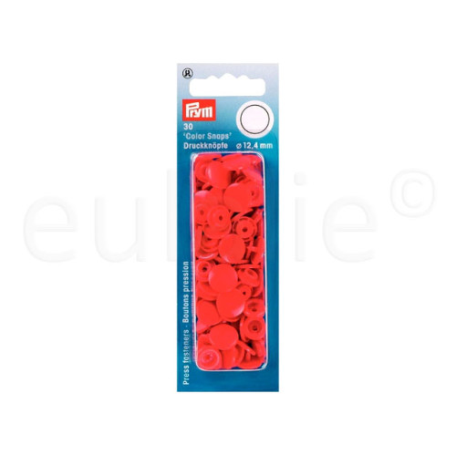 Prym Color Snaps drukknoop fel rood Prym Color Snaps drukknoop fel rood