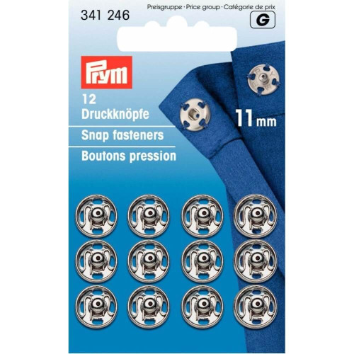 drukknoop messing 11mm zilver