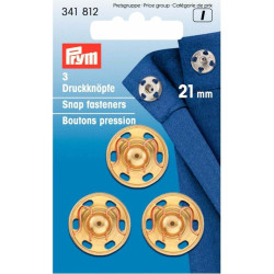 drukknoop messing 21mm goud