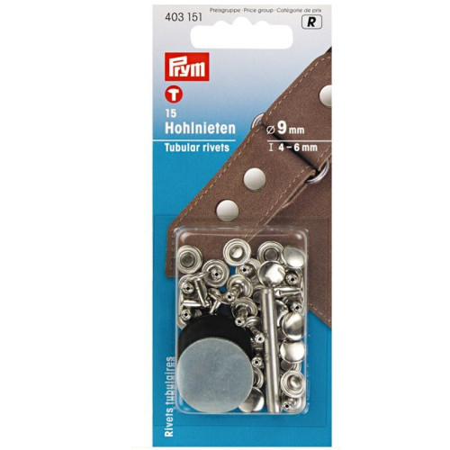 holle nieten voor 4-6 mm materiaaldikte zilver