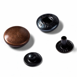 naaivrije drukknoop anorak 15mm navulling oud koper naaivrije drukknoop anorak 15mm navulling oud koper
