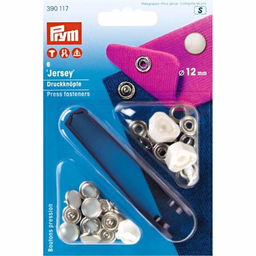 naaivrije drukknoop jersey gladde kap parelmoer 12mm