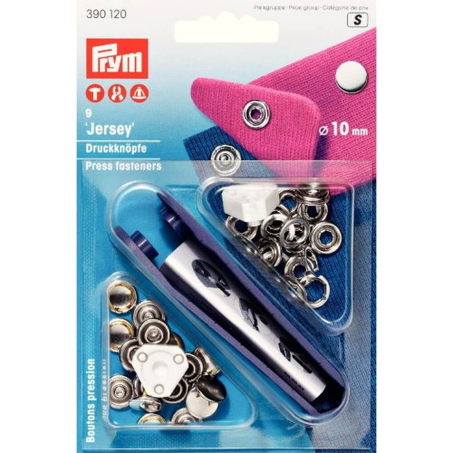 naaivrije drukknopen Jersey Prym 10mm zilver