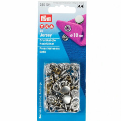 naaivrije drukknopen Jersey Prym 10mm zilver navulling naaivrije drukknopen Jersey Prym 10mm zilver navulling