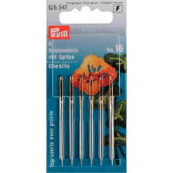 Prym borduurnaalden met punt 1.60x55mm 6 stuks Prym borduurnaalden met punt 1.60x55mm 6 stuks