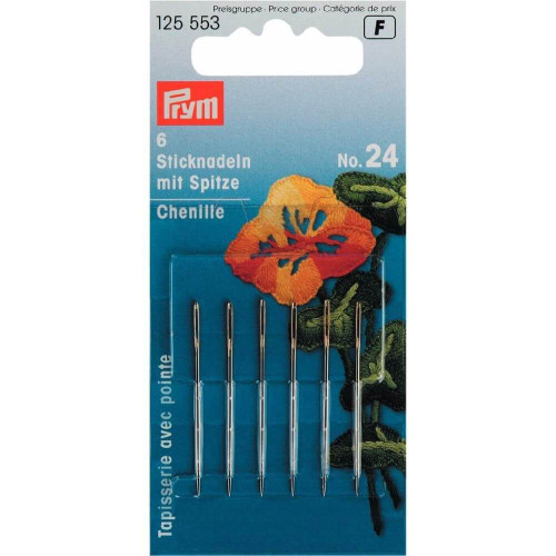 Prym borduurnaalden met punt nr. 24