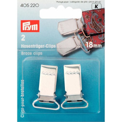 Prym  bretel clips 18mm zilver 2 stuks