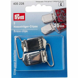 Prym bretelclips 25mm zilver 2 stuks
