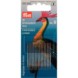 Prym crewel naalden 0.60x35mm 16 stuks Prym crewel naalden 0.60x35mm 16 stuks