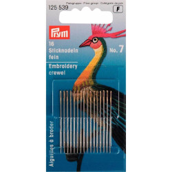 Prym crewel naalden 0.70x35mm 16 stuks Prym crewel naalden 0.70x35mm 16 stuks