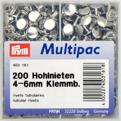 Prym holle nieten 4-6mm 200 stuks