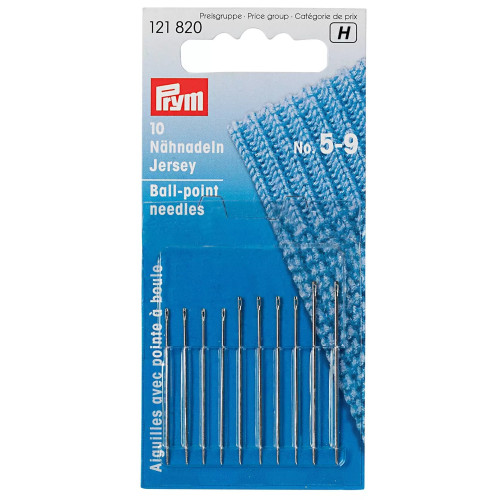Prym jersey naalden lang assortiment nr. 5-9 zilver 10 stuks