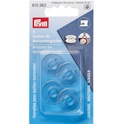 Prym naaimachine spoeltjes kunststof 20,5mm 4 stuks Prym naaimachine spoeltjes kunststof 20,5mm 4 stuks