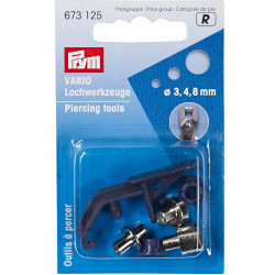 Prym ponsstempels voor Vario druktang 3, 4 en 8mm Prym ponsstempels voor Vario druktang 3, 4 en 8mm