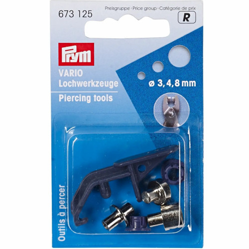 Prym ponsstempels voor Vario druktang 3, 4 en 8mm