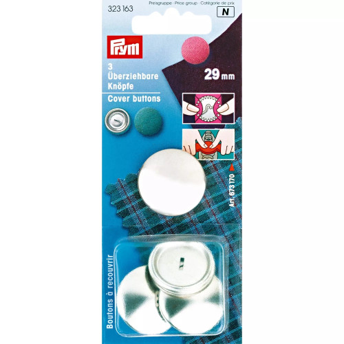 Prym stofknopen zonder matrijs 29mm