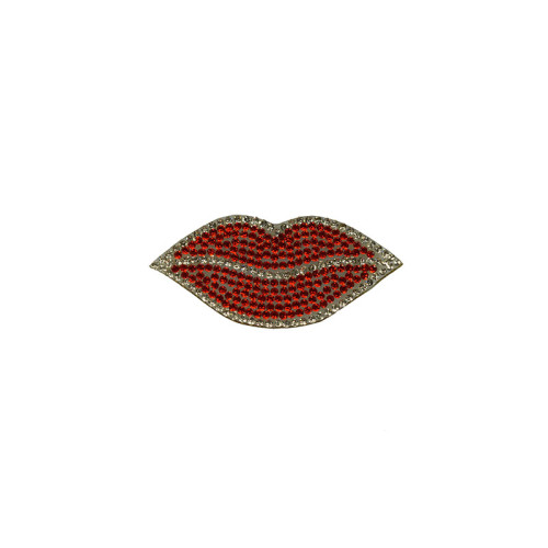 red lips smile strass applicatie