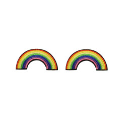 regenboog applicatie (45 x 25 mm ) 2 stuks