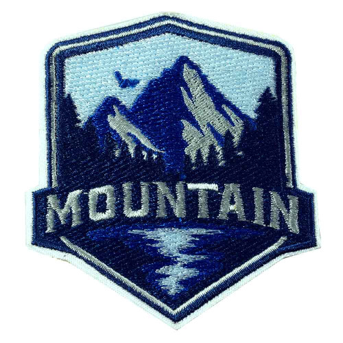 Retro mountain patch