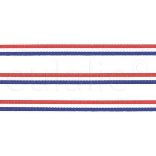 rood wit blauw lint 1,5 cm
