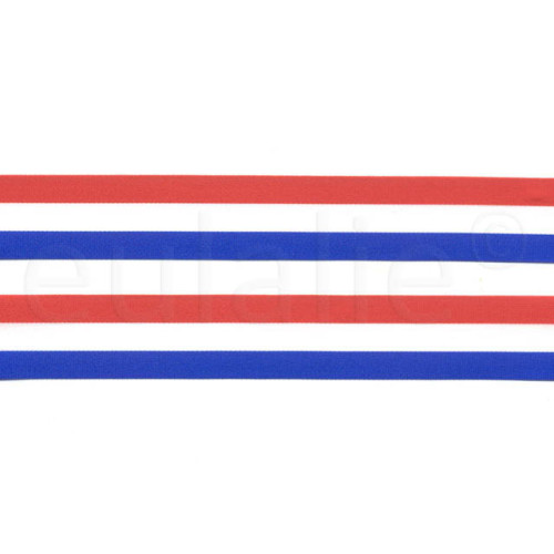 rood wit blauw lint 2,5 cm