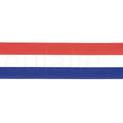 rood wit blauw lint 5 cm