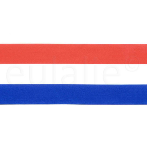 rood wit blauw lint 7 cm