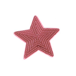 roze ster patch pailletten 9 cm roze ster patch pailletten 9 cm