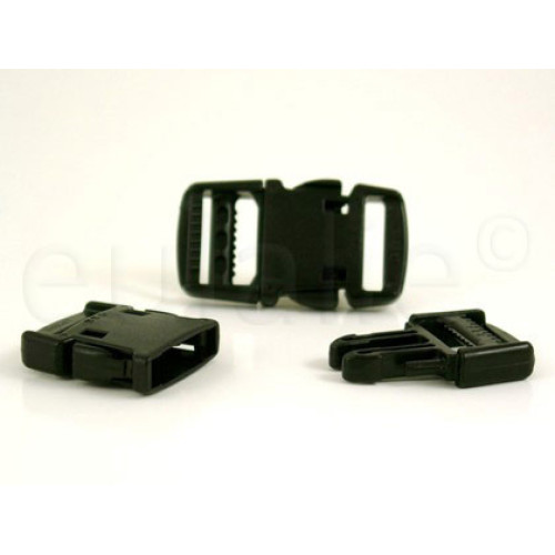 rugzak gesp 3 cm zwart