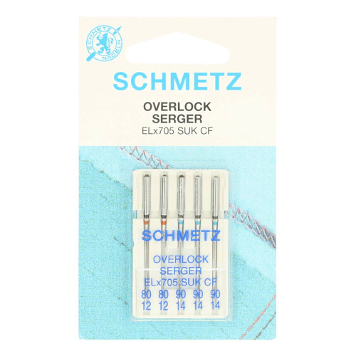 Schmetz overlock naalden nr. 80 en 90 Schmetz overlock naalden nr. 80 en 90