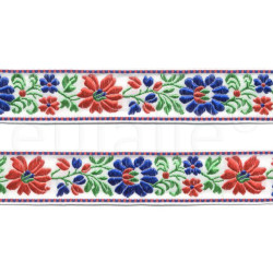 sierband bloemen geborduurd sierband bloemen geborduurd