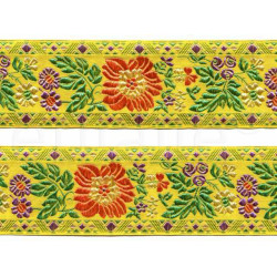 sierband bloemen geborduurd sierband bloemen geborduurd