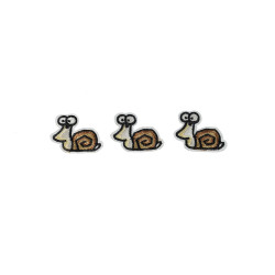 slak met huisje patch 3 stuks slak met huisje patch 3 stuks