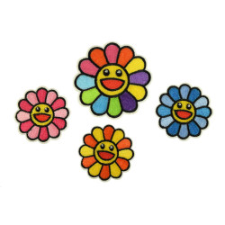 smiley bloemen patch set smiley bloemen patch set