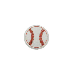 softbal patch op vilt geborduurd
