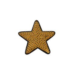 ster applicatie goud zwart pailletten 7 cm ster applicatie goud zwart pailletten 7 cm