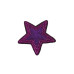 ster applicatie paars lila pailletten 7,5 cm - 1