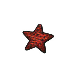 ster applicatie rood fijne pailletten 7 cm ster applicatie rood fijne pailletten 7 cm
