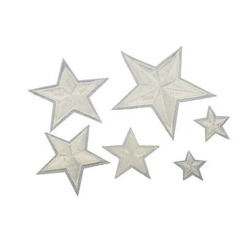 sterren applicatie set wit
