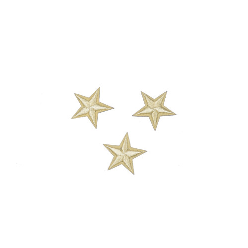 sterren patch set beige 2,5 cm 3 stuks