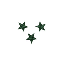 sterren patch set donker groen 2,5 cm 3 stuks sterren patch set donker groen 2,5 cm 3 stuks
