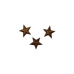sterren patch set donkerbruin 2,5 cm 3 stuks sterren patch set donkerbruin 2,5 cm 3 stuks