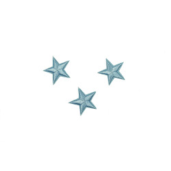 sterren patch set licht blauw 2,5 cm 3 stuks sterren patch set licht blauw 2,5 cm 3 stuks