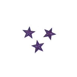 sterren patch set paars 2,5 cm 3 stuks sterren patch set paars 2,5 cm 3 stuks